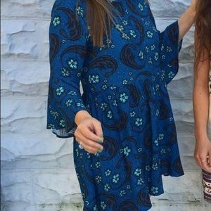 For Love and Lemons Blue Mini Dress